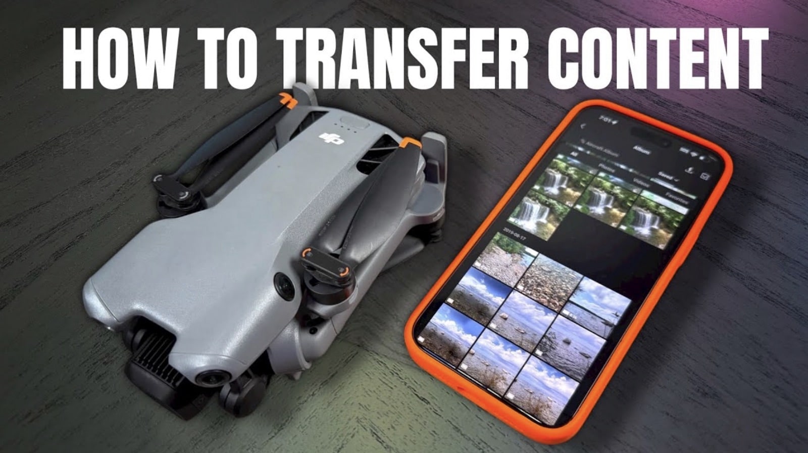 Transférer facilement vos contenus depuis le DJI Mini 5 Pro