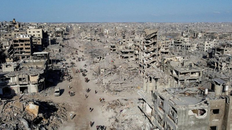 #Israel Drones révélant l&rsquo;étendue des destructions à Gaza après un cessez-le-feu