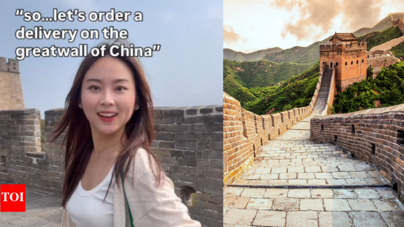 La livraison par drone sur la Grande Muraille de Chine