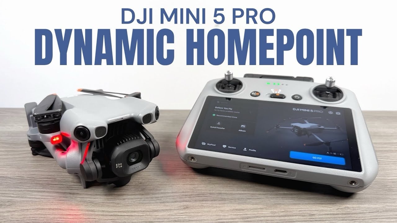 Le DJI Mini 5 Pro introduit le point de retour dynamique