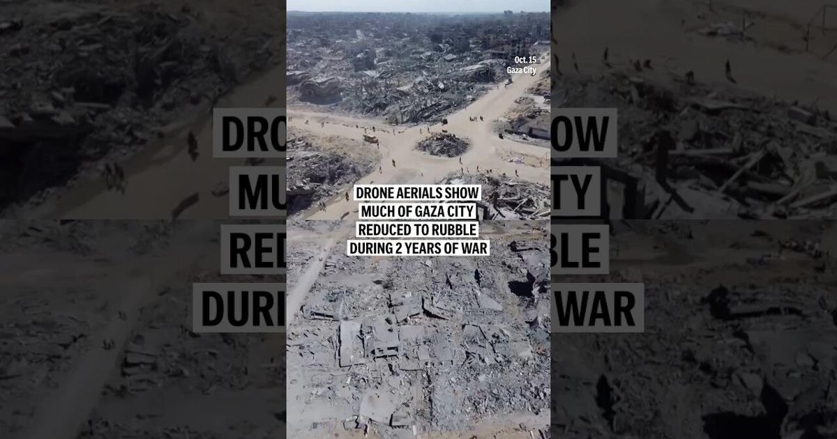 Les conséquences aériennes du conflit : Gaza vue du ciel