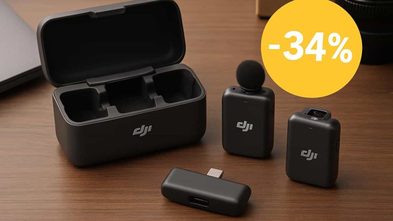 Nouvelle Promotion sur le Kit sans Fil DJI Mic Mini chez Amazon