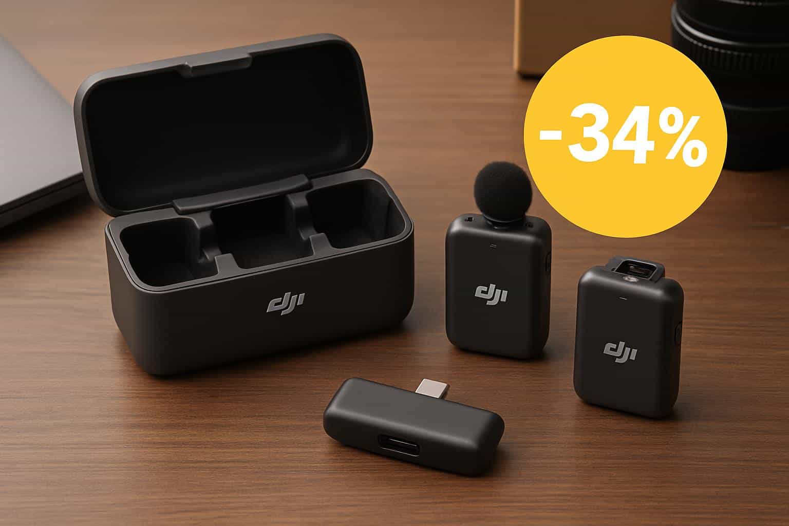 Nouvelle Promotion sur le Kit sans Fil DJI Mic Mini chez Amazon