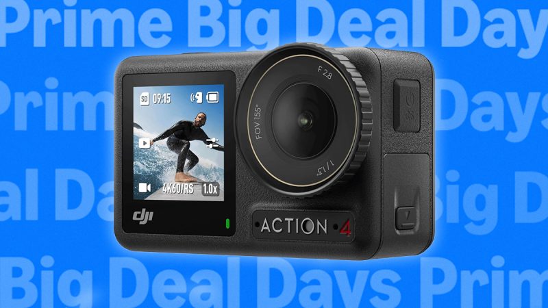 Profitez de 24% de réduction sur le DJI Osmo Action 4 Essential Combo Kit lors des Amazon Prime Big Deal Days