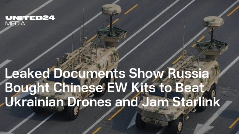 Révélations : la Russie acquiert des kits de guerre électronique chinois pour contrer les drones ukrainiens