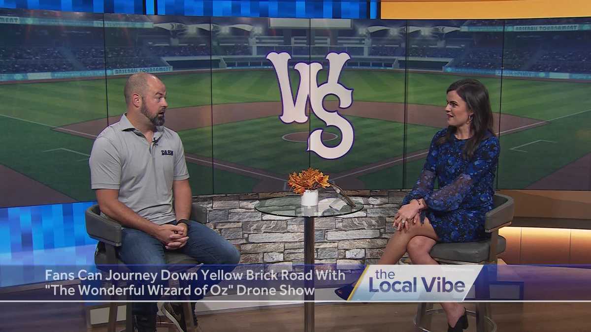 Spectacle lumineux de drones sur le thème du Magicien d&rsquo;Oz à Winston-Salem