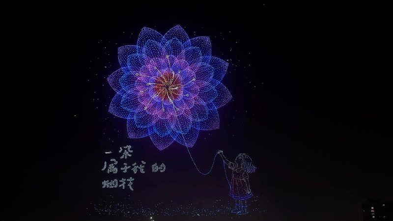 Spectacle lumineux en Chine : Un record mondial grâce aux drones