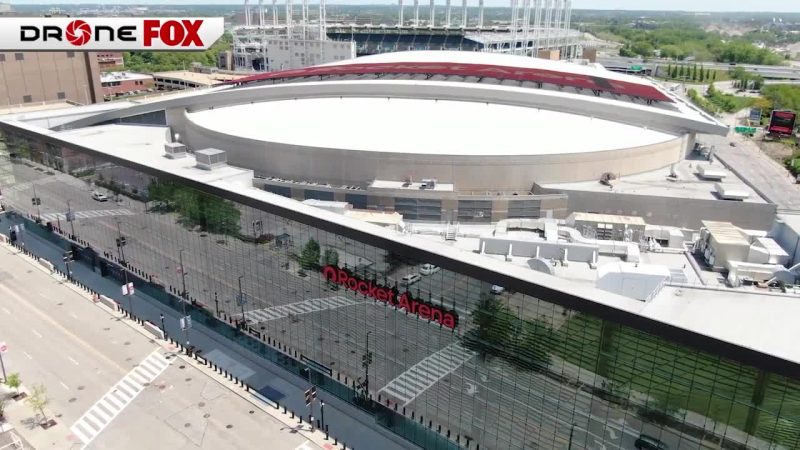 #USA Spectacle lumineux pour l&rsquo;ouverture de la saison des Cavaliers avec 500 drones
