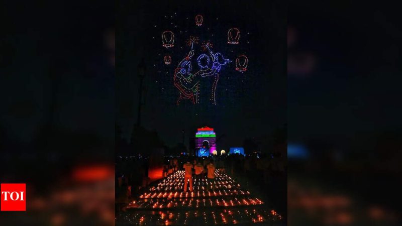 Un Diwali éblouissant à Delhi avec un spectacle de drones sur le thème du Ramayana