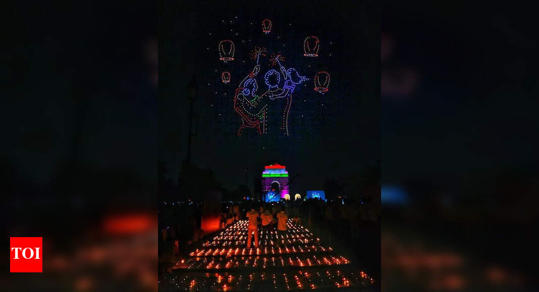 Un Diwali éblouissant à Delhi avec un spectacle de drones sur le thème du Ramayana
