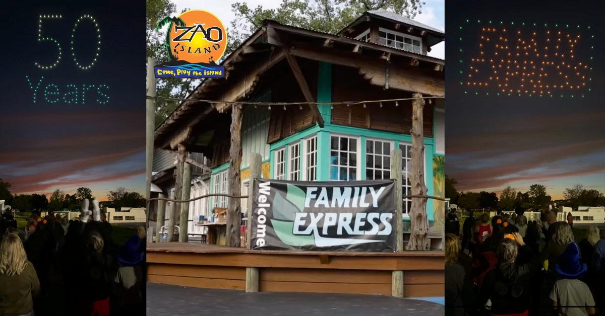 Zao Islands célèbre son partenariat avec Family Express par un spectacle de drones