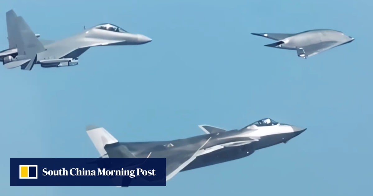 #Chine L&rsquo;Armée populaire de libération dévoile une coopération aérienne entre le drone GJ-11 et le chasseur J-20