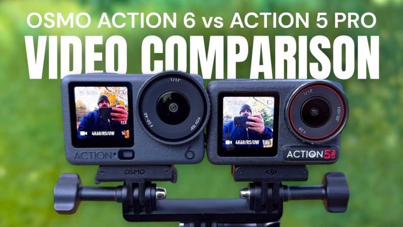 Comparaison entre le DJI Osmo Action 6 et l’Osmo Action 5 Pro