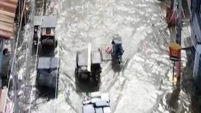 Inondations dévastatrices aux Philippines capturées par un drone