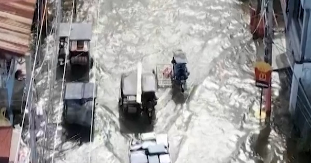 Inondations dévastatrices aux Philippines capturées par un drone