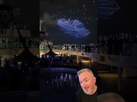 La féerie d&rsquo;un spectacle de drones au baptême du Star Princess