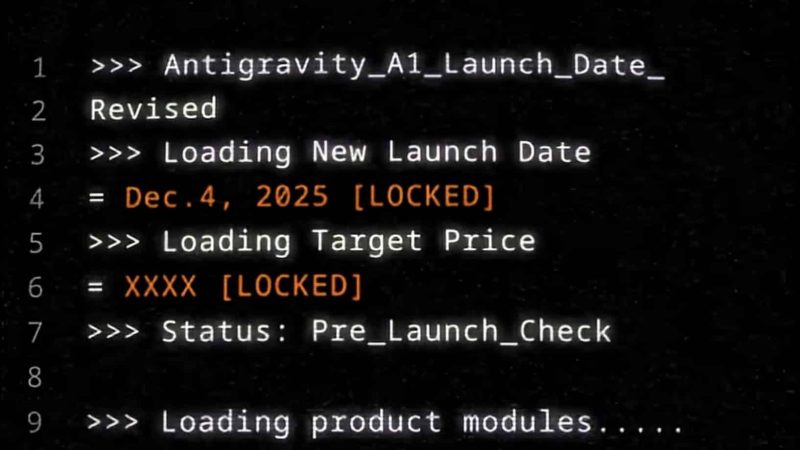Lancement imminent pour le drone AntiGravity A1 : révolution technologique dans le ciel
