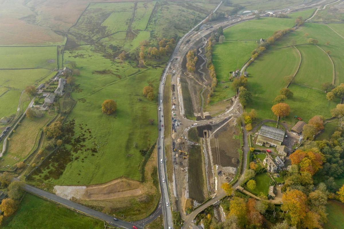 Le Chantier de Kex Gill Immortalisé par les Drones