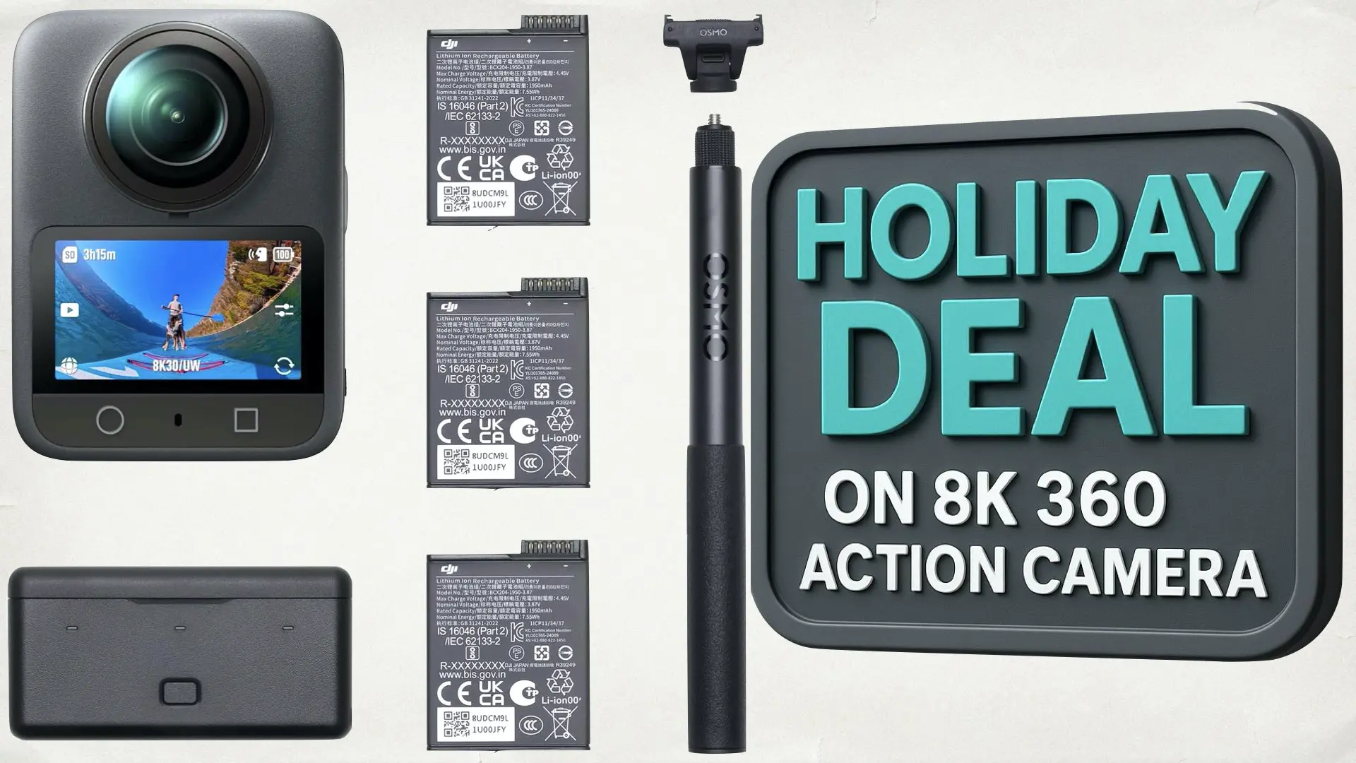 Promotion exceptionnelle sur le DJI Osmo 360 pour les fêtes sur Amazon