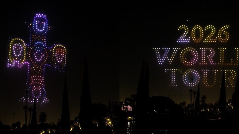 Spectacle Innovant au-dessus de Los Angeles : Le groupe Guns N&rsquo; Roses lance sa tournée mondiale avec un impressionnant show de drones