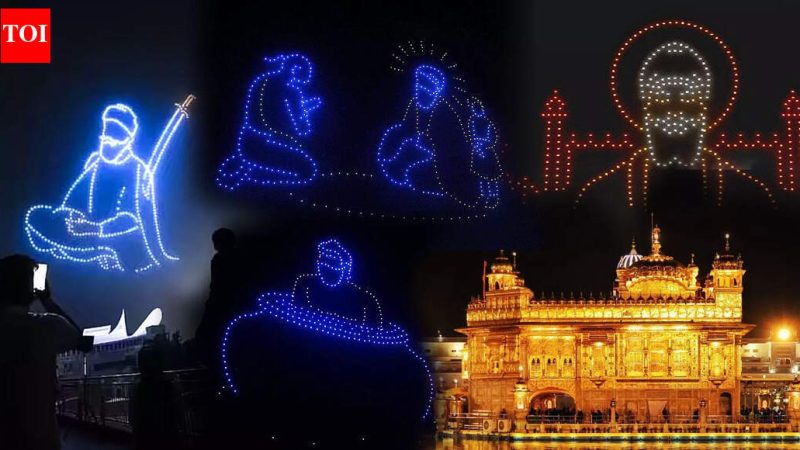 Spectacle de drones en Inde pour l&rsquo;anniversaire du martyre de Guru Tegh Bahadur