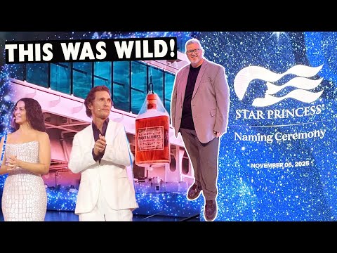 Spectacle éblouissant lors de la cérémonie de baptême du Star Princess