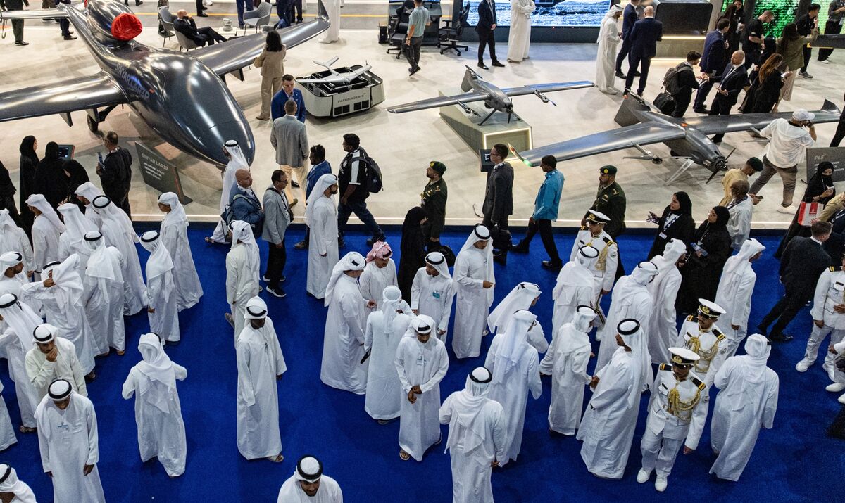 #Ukraine Skyfall, le fabricant ukrainien, expose son drone intercepteur à Dubaï