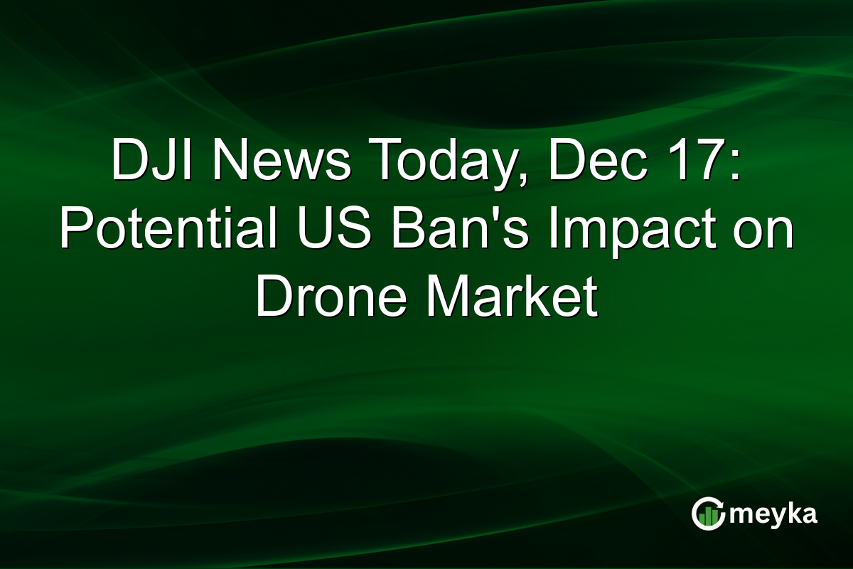 Impact potentiel des restrictions américaines sur le marché des drones DJI
