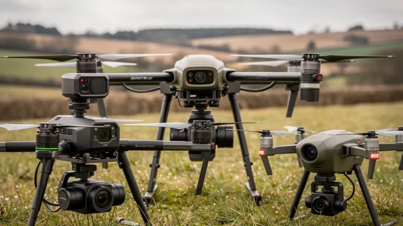 Les marques de drones avec capteurs Lidar, multispectraux et thermiques pour professionnels en France
