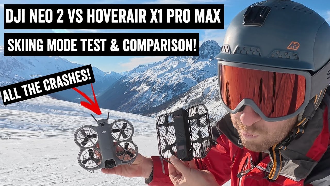 Comparatif exclusif : DJI Neo 2 contre Hover Air X1 Pro Max dans un test de ski