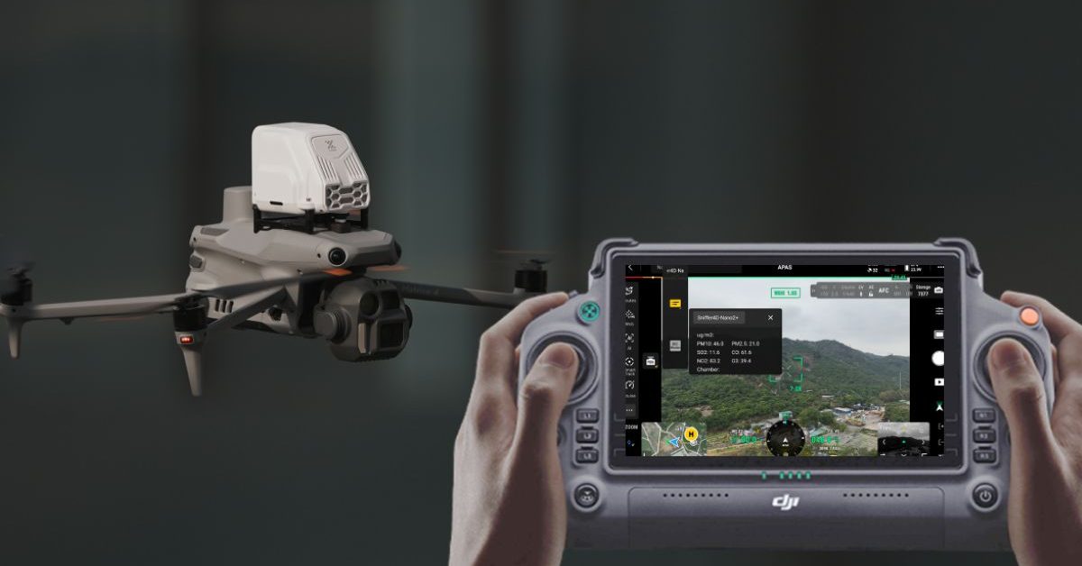 DJI lance un nouveau drone capable de détecter les gaz dans l&rsquo;air