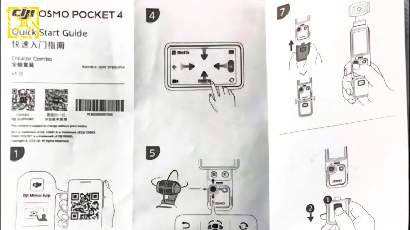 Fuite du Manuel du DJI Osmo Pocket 4 : Ce que Nous Savons Jusqu’à Présent