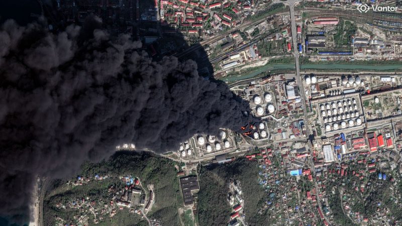 Ukraine : nouvelles frappes de drones contre la raffinerie de Tuapse en Russie