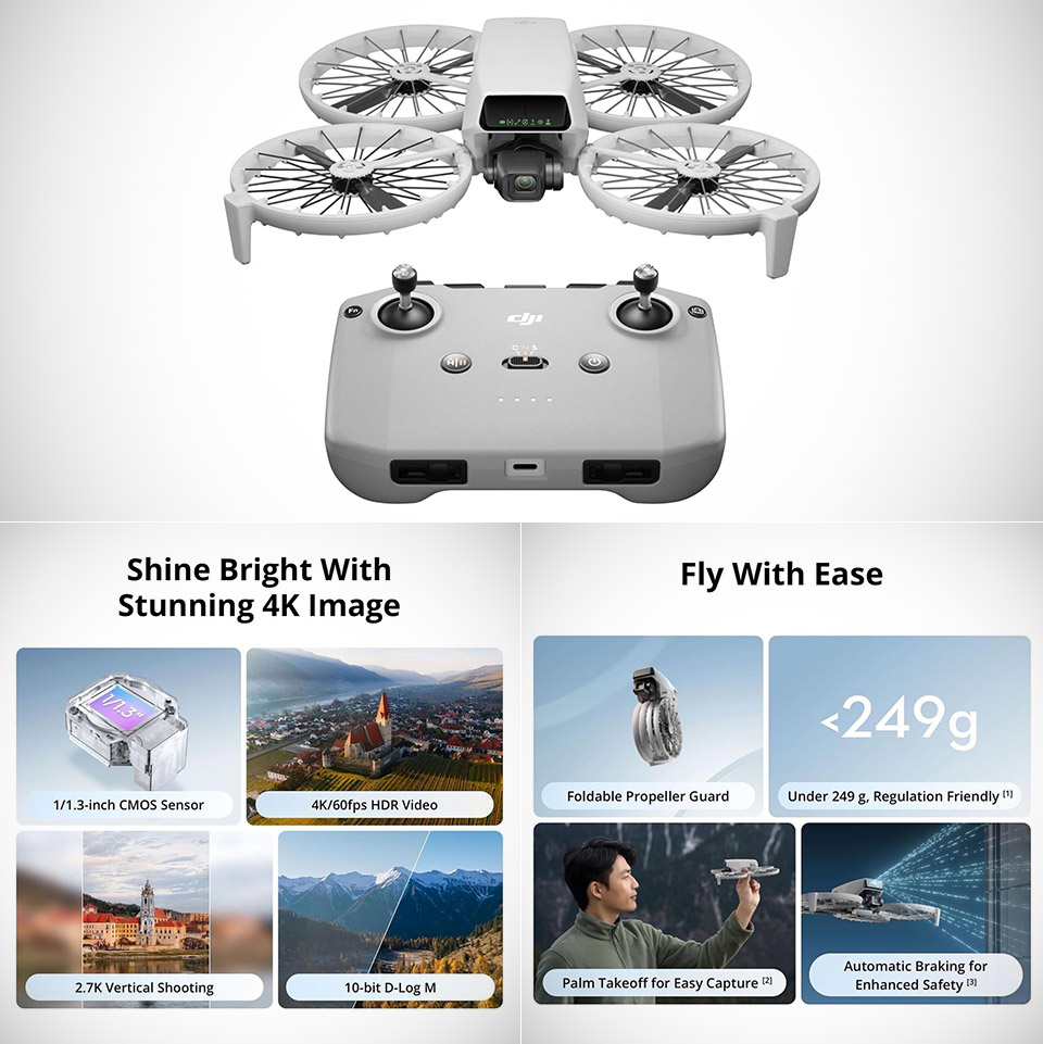 DJI Flip : le drone idéal pour débuter avec une véritable puissance de caméra