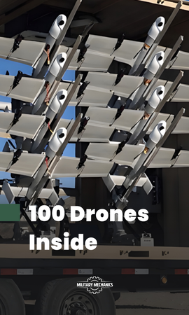 Une boîte de transport dissimule 100 drones d&rsquo;attaque