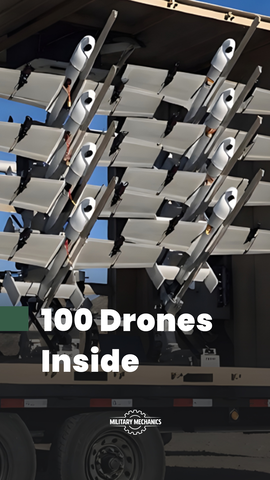 Une boîte de transport dissimule 100 drones d&rsquo;attaque