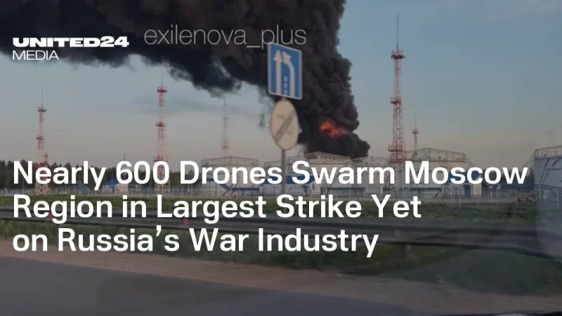 Près de 600 drones frappent la région de Moscou dans la plus grande attaque contre l&rsquo;industrie de guerre russe