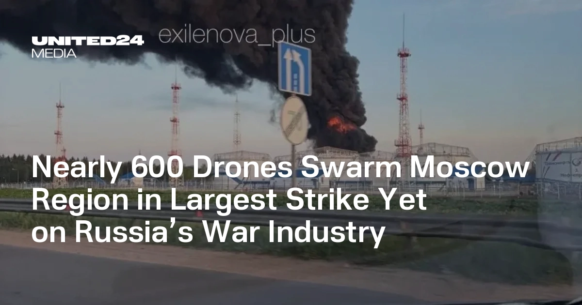 Près de 600 drones frappent la région de Moscou dans la plus grande attaque contre l&rsquo;industrie de guerre russe