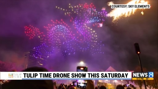 Tulip Time : le spectacle de drones à ne pas manquer ce samedi