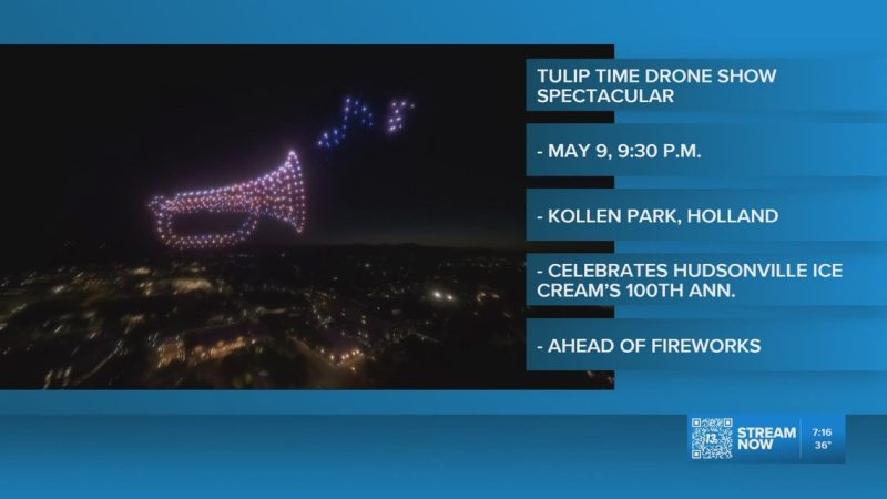 Hudsonville Ice Cream célèbre ses 100 ans avec un spectacle de drones