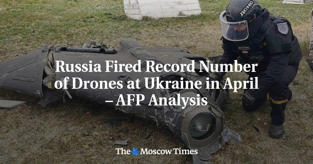 La Russie a tiré un nombre record de drones d&rsquo;attaque en avril contre l&rsquo;Ukraine