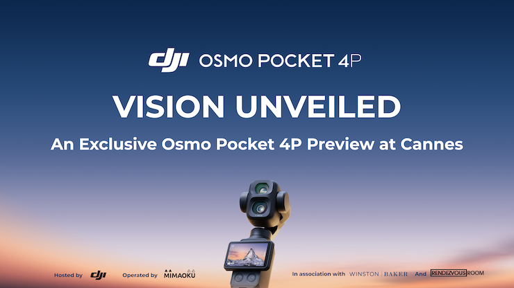 DJI présente l&rsquo;Osmo Pocket 4P au Festival de Cannes