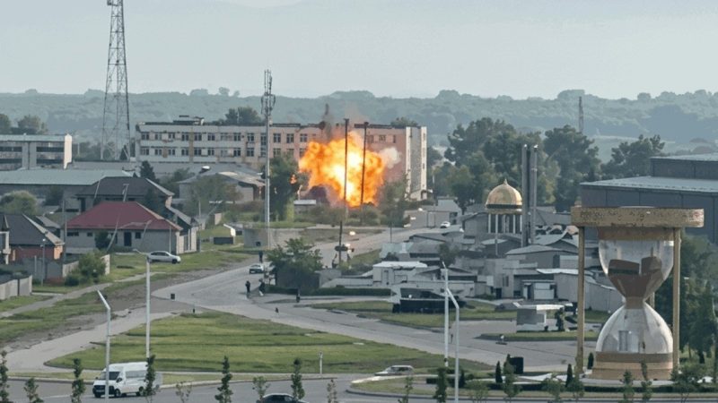 Une frappe de drone vise une base militaire russe à Grozny