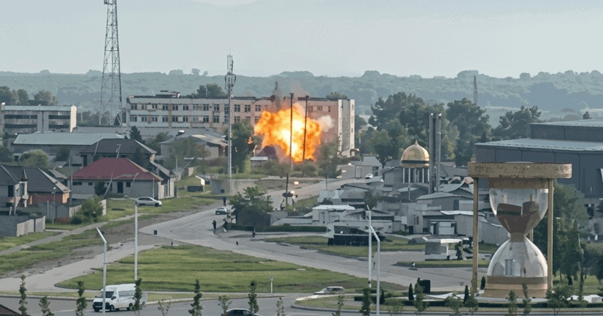 Une frappe de drone vise une base militaire russe à Grozny