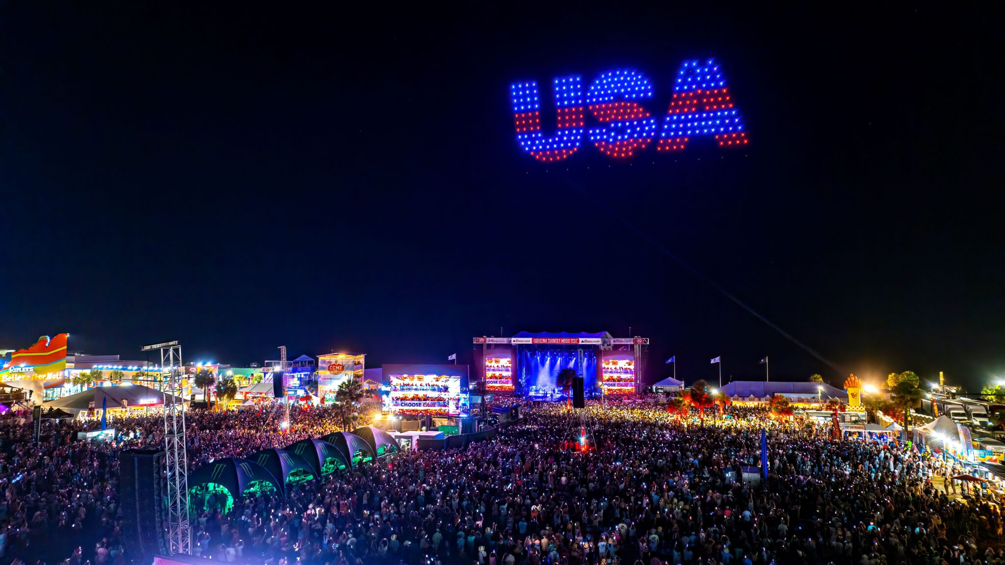Le Carolina Country Music Festival célébrera les 250 ans des États-Unis avec un spectacle de drones