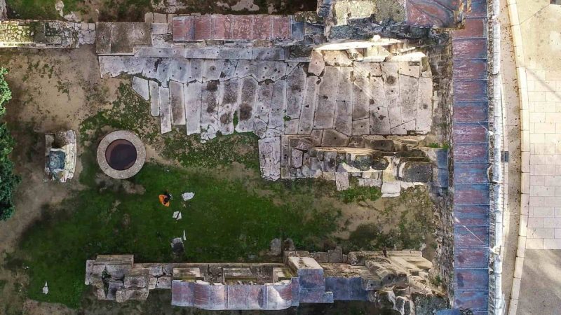 Nîmes : Une Porte d&rsquo;Auguste étudiée par photogrammétrie drone
