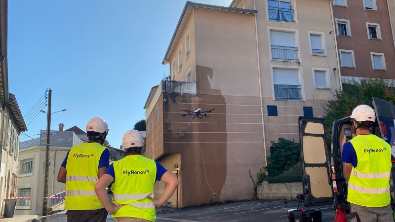 Reims : un drone pour nettoyer les façades d&rsquo;immeubles
