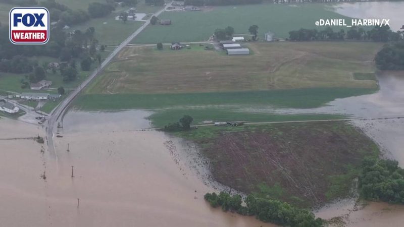 Des images de drone documentent les inondations éclair en Alabama