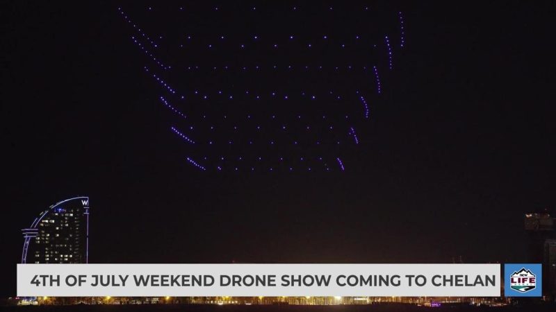 Un spectacle de drones illuminés pour célébrer les 250 ans des États-Unis à Chelan