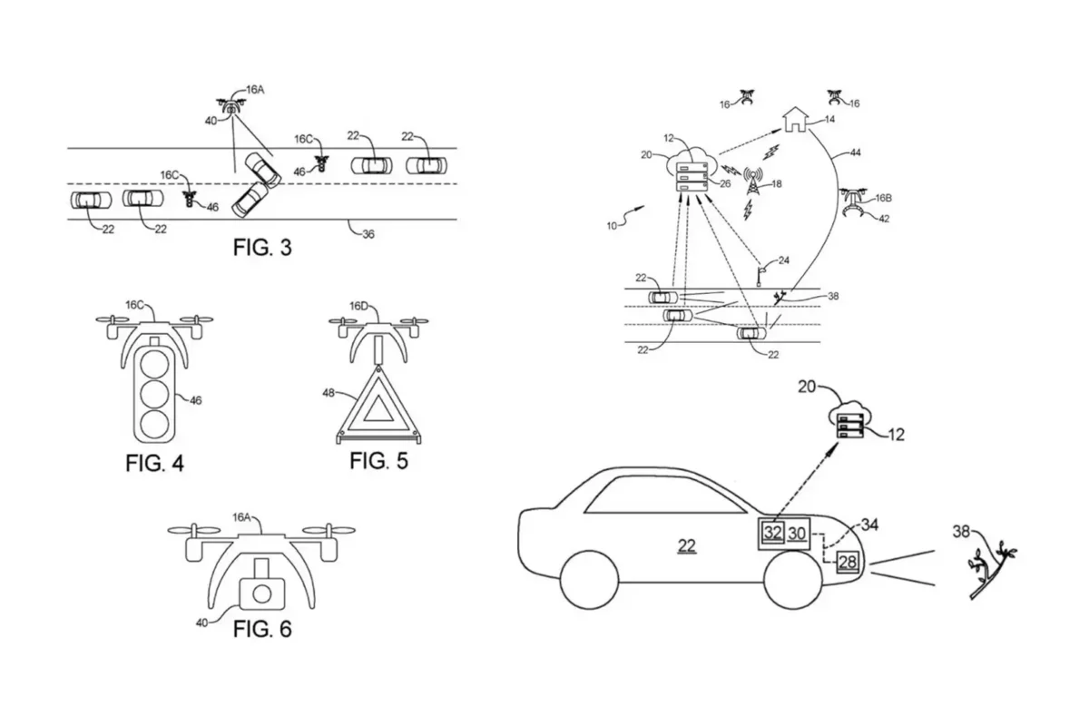 GM brevète un système de drones autonomes pour le nettoyage des autoroutes